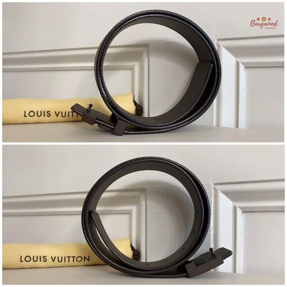 Authentic Gucci Black Guccissima Leather Silver Interlocking G Buckle Belt 90/36 - Picture 10 of 14